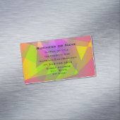 Carte De Visite Magnétique Triangles et rectangles Abstraits (In Situ)