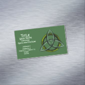 Carte De Visite Magnétique Triquetra (vert) (In Situ)