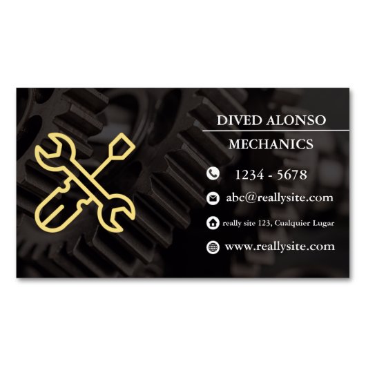 Carte De Visite Magnétique Trusted Mechanical Services for All Vehicles (devant)