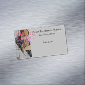 Carte De Visite Magnétique Tuba Et Music Notes (In Situ)