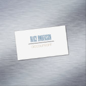 Carte De Visite Magnétique Turquoise simple géométrique moderne comptable ent (In Situ)