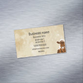 Carte De Visite Magnétique Vache de ferme laitière sur mesure ou boeuf biolog (In Situ)
