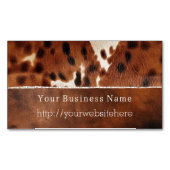 Carte De Visite Magnétique Vachette noire Brown du sud-ouest (devant)