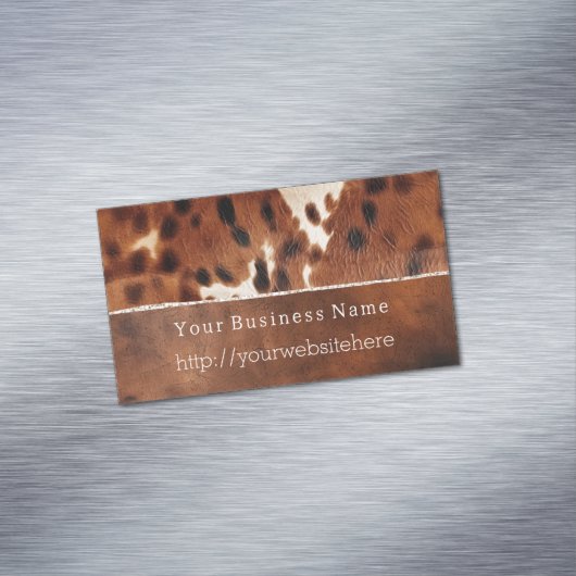 Carte De Visite Magnétique Vachette noire Brown du sud-ouest (In Situ)