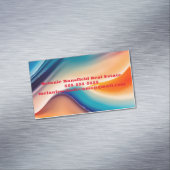 Carte De Visite Magnétique VAGUES Abstraites (In Situ)