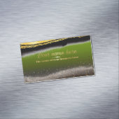 Carte De Visite Magnétique  verde pistacho con purpurina (In Situ)