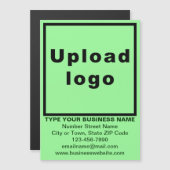 Carte de visite magnétique vert clair 5" x 7" (Devant / Derrière)