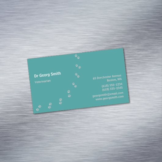 Carte De Visite Magnétique Vétérinaire (In Situ)