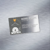 Carte De Visite Magnétique Vis circulaire | Grue | Acier | Construction (In Situ)