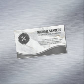 Carte De Visite Magnétique Vis circulaire | Marteau | Marbre (In Situ)