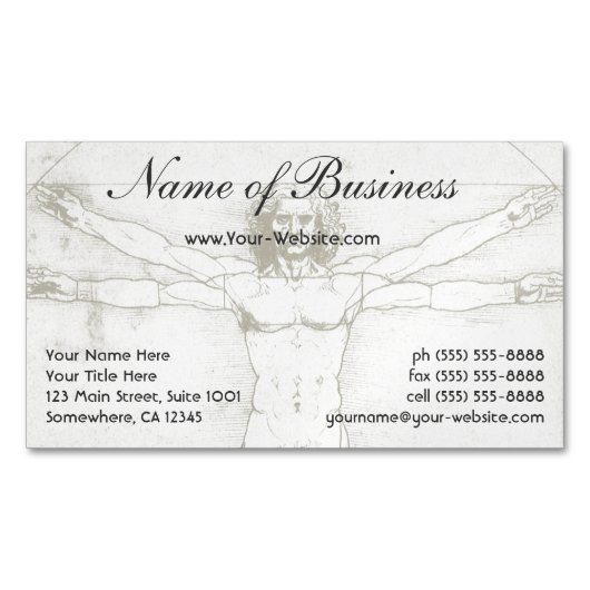 Carte De Visite Magnétique Vitruve (devant)