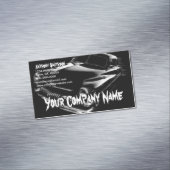 Carte De Visite Magnétique Voiture Flash noire (In Situ)