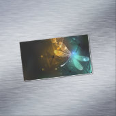 Carte De Visite Magnétique Vol de libellule verte lumineuse (In Situ)