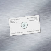 Carte De Visite Magnétique Votre Logo Informations sur l'entreprise Inscripti (In Situ)