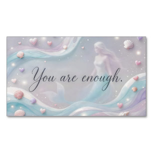 Carte De Visite Magnétique Vous Êtes Suffisant Affirmation Douce Mermaid Past