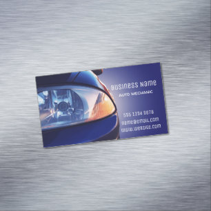 Carte De Visite Magnétique Vue avant de la voiture