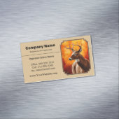 Carte De Visite Magnétique Whitetail Deer Autumn (In Situ)