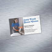 Carte De Visite Magnétique Woman Spray Cleaning | Maid (In Situ)