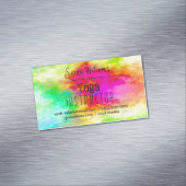 Carte De Visite Magnétique Yoga aquarelle moderne (In Situ)