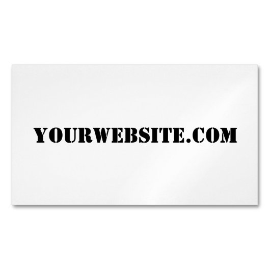 Carte De Visite Magnétique YourWebSite.com (devant)