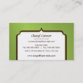 CARTE DE VISITE :: magnificence élégante 9 (Dos)