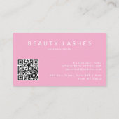 Carte De Visite Magnifique Beauté Lashes All Professions QR code (Dos)