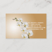 Carte De Visite Magnifique Belle Orchidée Parfaite (Dos)