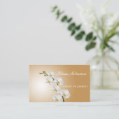 Carte De Visite Magnifique Belle Orchidée Parfaite (Debout devant)