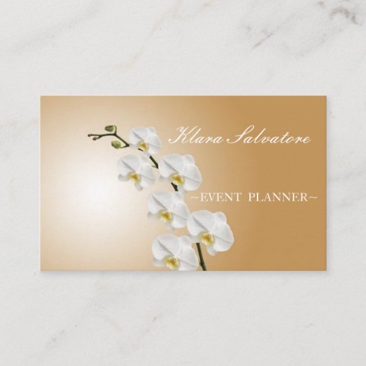 Carte De Visite Magnifique Belle Orchidée Parfaite (Devant)