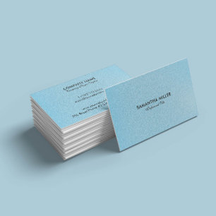 Carte De Visite Magnifique Fond Bleu Bébé Pailleté