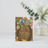 Carte De Visite Magnifique Love Trees Antique Shop (Debout devant)