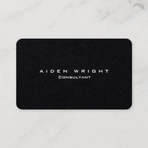 Carte De Visite Magnifique Premium Noir élégant minimaliste modern