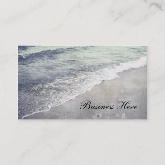 Carte De Visite Magnifique Retro Lake Michigan Shoreline Business (Devant)