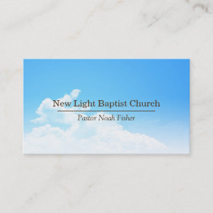 Carte De Visite Magnifique Sky Christian Pastor Christianity Card