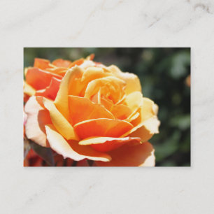 Carte De Visite Magnifique succès de fleurs roses dorées professio