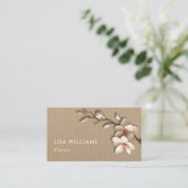 Carte De Visite Magnolia 3D Magnolia Rustique | Code QR (Debout devant)
