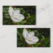Carte De Visite Magnolia blanche (Devant / Derrière)