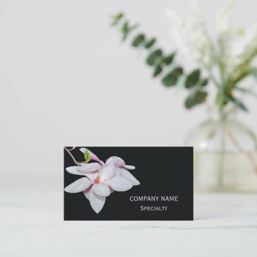 Carte De Visite Magnolia blanche (Debout devant)