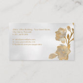 Carte De Visite Magnolia Blossom Or et Perle (Dos)