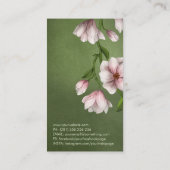 Carte De Visite Magnolia Blossom Yin Yang Tree (Dos)