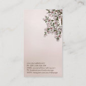 Carte De Visite Magnolia Blossom Yin Yang Tree (Dos)