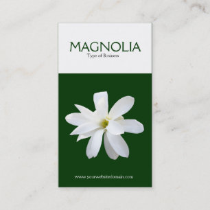 Carte De Visite Magnolia de verticale de deux tons