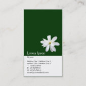 Carte De Visite Magnolia de verticale de deux tons (Dos)