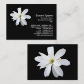 Carte De Visite Magnolia - Noir (Devant / Derrière)