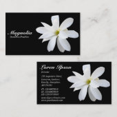 Carte De Visite Magnolia - Noir (Devant / Derrière)