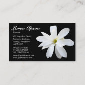 Carte De Visite Magnolia - Noir (Dos)