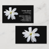 Carte De Visite Magnolia - noir (Devant / Derrière)