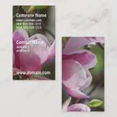 Carte De Visite Magnolia rose (Devant / Derrière)