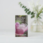 Carte De Visite Magnolia rose (Debout devant)