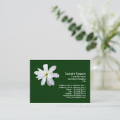 Carte De Visite Magnolia - Vert foncé (Debout devant)